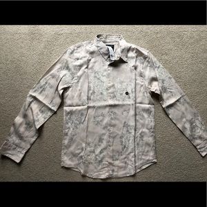 Abercrombie & Fitch Button Up Floral Lyocell Shirt Long Sleeve Blouse A&F Mens M